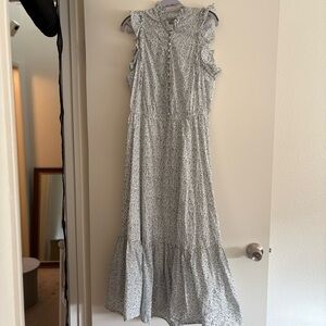 Outerknown Canyon Dress 100% Organic Cotton Size Large CottageCore Coastal